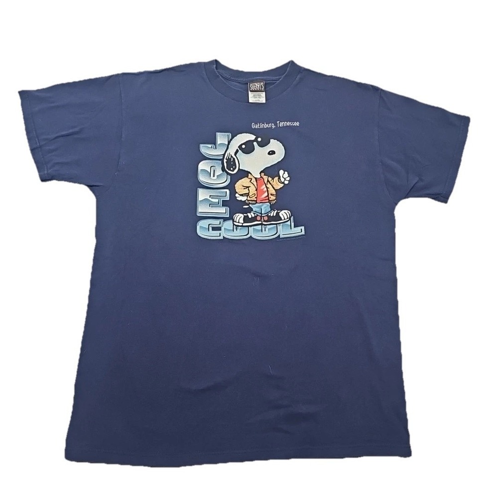 Vintage Snoopy Joe Cool Tourist Trap Tee‎ T-Shirt Adult Size XL Peanuts Y2K